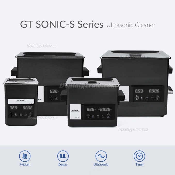 GT SONIC S-Series Touch-Panel ultraschallreiniger 2-9L(liter) 50-200W mit Hei&szlig;wasserreinigung